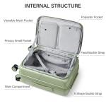 MILADA 24-Inch Expandable Hard Shell Travel Suitcase