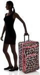 Pink Giraffe 4-Piece Softside Luggage Set