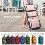 U.S. Traveler Rio Pink Expandable Carry-on Suitcase