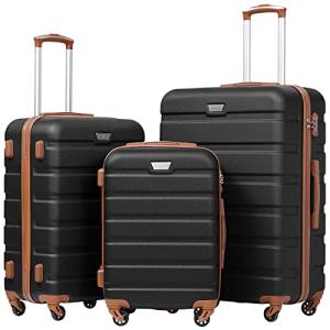 Coolife Lightweight Hardshell 3 Piece Luggage Set
