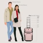 U.S. Traveler Rio Pink Expandable Carry-on Suitcase