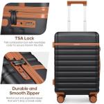 UKEIN 5-Piece Hard Shell Luggage Set