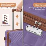 5-Piece Expandable Suitcase Set with Spinner Wheels