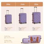 5-Piece Expandable Suitcase Set with Spinner Wheels