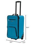 Rockland Journey Expandable 4-Piece Luggage Set, Turquoise