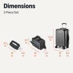 Amazon Basics 3-Piece Expandable Luggage Set
