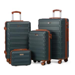 AAIVV 4 Piece Expandable Hardshell Luggage Set