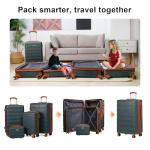 AAIVV 4 Piece Expandable Hardshell Luggage Set