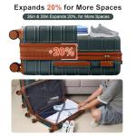 AAIVV 4 Piece Expandable Hardshell Luggage Set