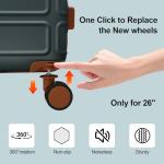 AAIVV 4 Piece Expandable Hardshell Luggage Set