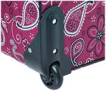 Rockland Expandable Softside Luggage Set - Pink Bandana