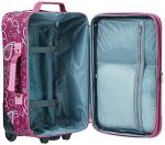 Rockland Expandable Softside Luggage Set - Pink Bandana