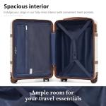 Coolife Hardshell Luggage Set with Spinner Wheels