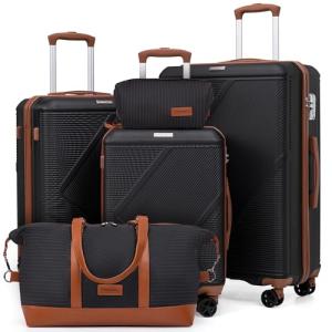 5-Piece Lightweight Luggage Set with TSA Lock