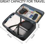 Vancropak 40L Expandable Carry-On Backpack, Black