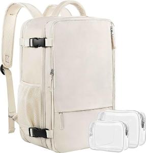 Women's Expandable 40L Travel Backpack - Beige