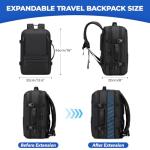 Rcrirth Expandable 35L Carry-On Travel Backpack