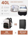 LOVEVOOK 40L Waterproof Travel Backpack with Packing Cubes