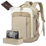 LOVEVOOK Travel Backpack for Women Men, 40L Carry On Backpack with 3 Packing Cubes,TSA Personal Item Travel Bag Airline Approved, Water Resistant Weekender Overnight Luggage Daypack