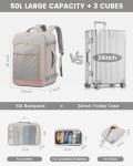 LOVEVOOK 40L Travel Backpack with Packing Cubes
