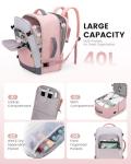 LOVEVOOK 40L Women’s Carry-On Travel Backpack