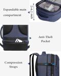 Vancropak Expandable Travel Backpack with Packing Cubes