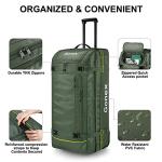 Gonex 100L Rolling Duffel Bag, Olive Green