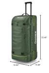 Gonex 100L Rolling Duffel Bag, Olive Green