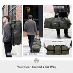 STOVER 100L Rolling Duffel Bag with Toiletry Bag