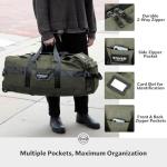 STOVER 100L Rolling Duffel Bag with Toiletry Bag