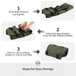 STOVER 100L Rolling Duffel Bag with Toiletry Bag