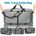 Bago 100L Packable Duffel Bag with Shoe Compartment