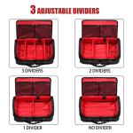 Wheeled Duffle Bag with Adjustable Divider for Shoes