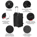 Wheeled Duffle Bag with Adjustable Divider for Shoes