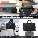 Wheeled Duffle Bag with Adjustable Divider for Shoes