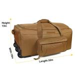 Greencity Extra Large Rolling Duffel Bag 32 Inch