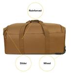 Greencity Extra Large Rolling Duffel Bag 32 Inch