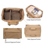 Large Tactical Wheeled Deployment Duffel Bag (Tan)