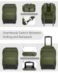 Rolling Tactical Laptop Backpack with Wheels, 17 Inch