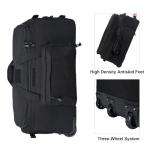 Tactical Rolling Duffel Bag for Camping - Black