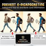 5 Pack RFID Blocking Wallet Protection Cards – Black
