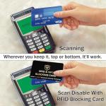 5 Pack RFID Blocking Wallet Protection Cards – Black