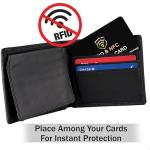 5 Pack RFID Blocking Wallet Protection Cards – Black