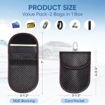 TICONN Key Fob Faraday Bags - RFID Signal Blocker