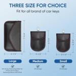 TICONN Key Fob Faraday Bags - RFID Signal Blocker