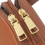 Small Leather Sling Bag for Women - Light Brown