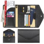 ZOPPEN RFID Blocking Travel Passport Wallet Organizer