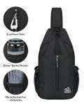 WATERFLY RFID Crossbody Sling Backpack for Travel