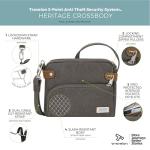 Travelon Unisex Crossbody Bag in Gray