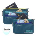 Travelon Travel Essentials Currency and Passport Organizers